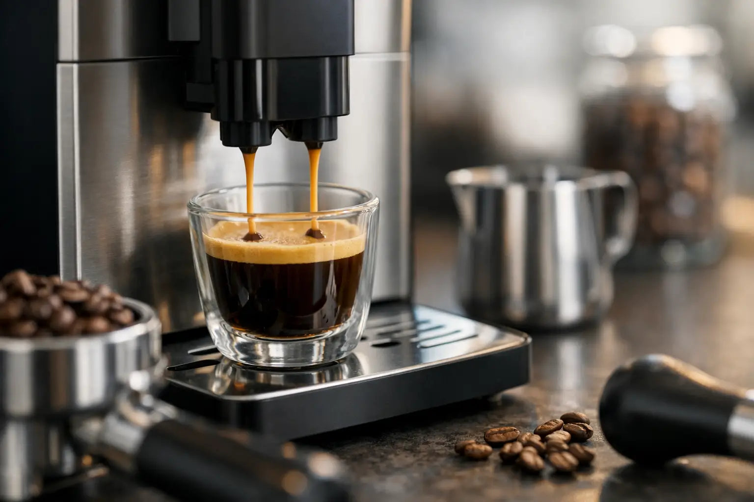 Espresso für Vollautomaten einstellen