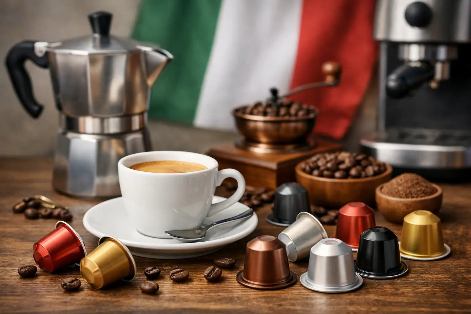 Italienische Marken für Kaffeekapseln im Check