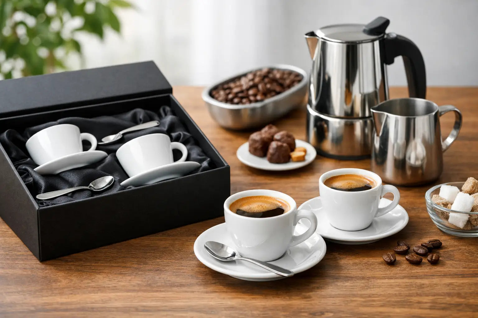 Espresso Set Geschenk kaufen - so passt es